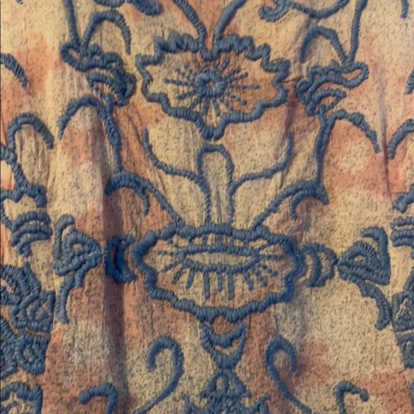 Free People boho slip dress with ruffles. - Picture 4 of 16